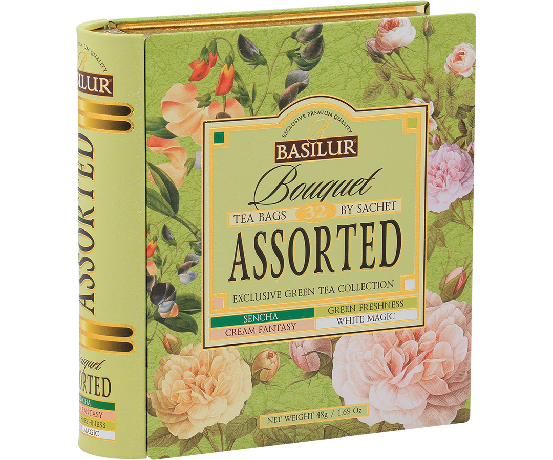 Té Ceylon- Lata Regalo Tea Book Assorted Bouquet 32 Bolsas