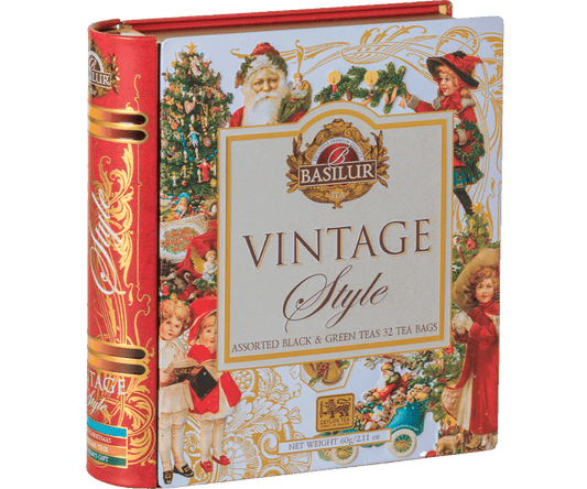Tea Book Vintage Christmast Basilur 32 Bolsas